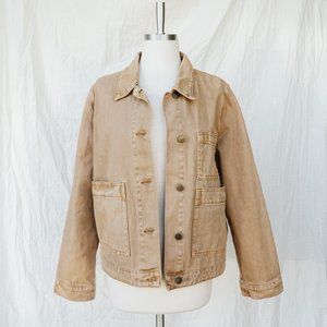 Lena Denim Utilty Brown Jacket